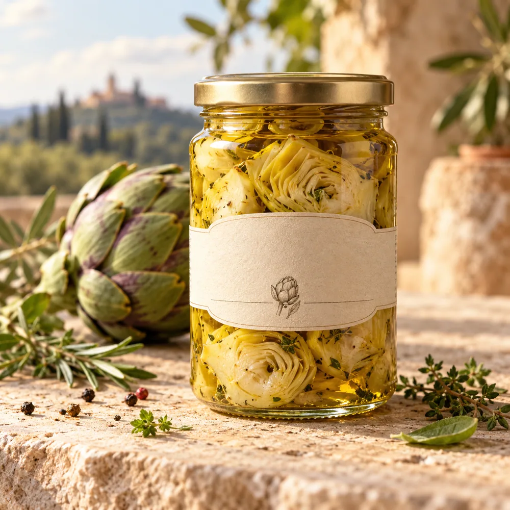 Carciofini sott’olio — La Bottega nell’Orto